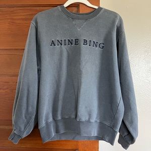 Anine Bing Esme Cotton Sweatshirt size XS